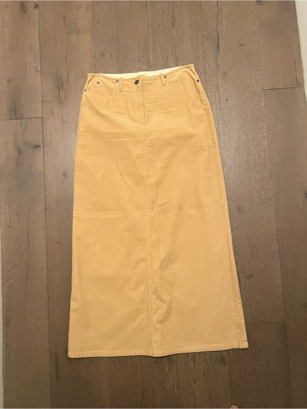 Classic Yellow Maxi A-Line Skirt